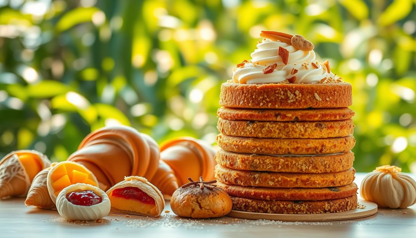 East-West fusion breakfast cake