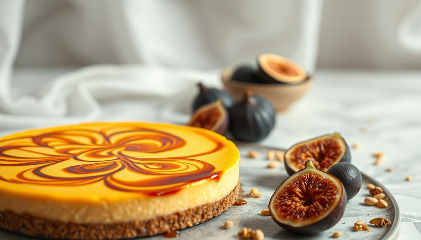 Saffron cheesecake